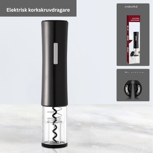 Elektrisk Vinöppnare med fina tillbehör