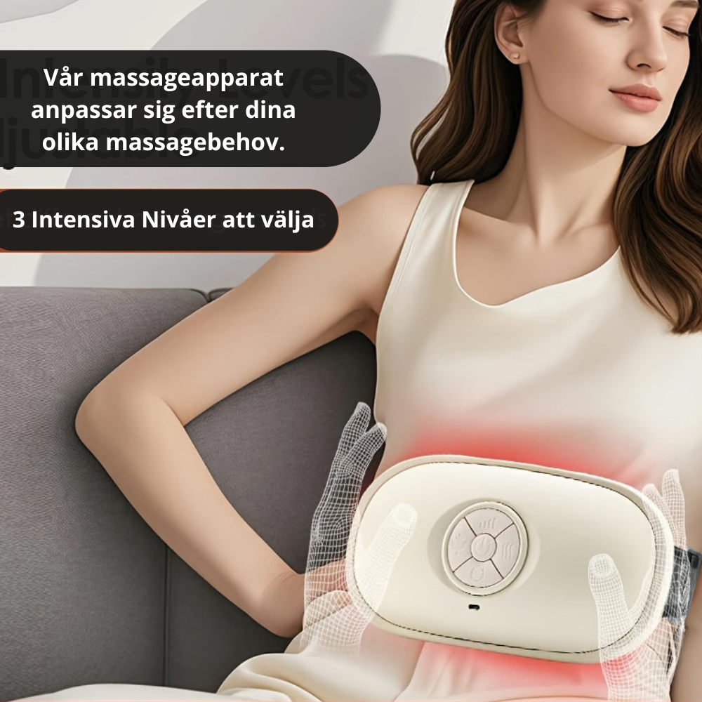 Magmassage med värmeterapi