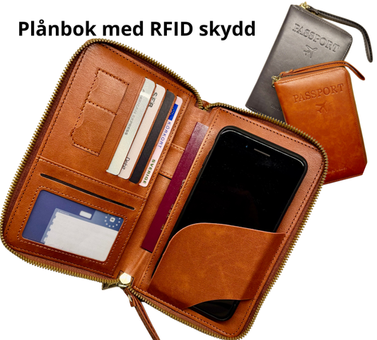 Ultratunn RFID-passplånbok